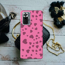 Pink Hearts Printed Slim Cases and Cover for Redmi Note 10 Pro