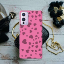 Pink Hearts Printed Slim Cases and Cover for OnePlus 9