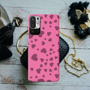 Pink Hearts Printed Slim Cases and Cover for Redmi Note 10T