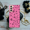 Pink Hearts Printed Slim Cases and Cover for Galaxy S21