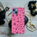 Pink Hearts Printed Slim Cases and Cover for iPhone 13