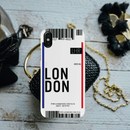 London Ticket Printed Slim Cases and Cover for iPhone X