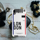 London Ticket Printed Slim Cases and Cover for iPhone XR