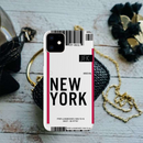 New York ticket Printed Slim Cases and Cover for iPhone 11