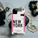 New York ticket Printed Slim Cases and Cover for iPhone 11 Pro Max