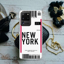 New York ticket Printed Slim Cases and Cover for Galaxy S20 Ultra
