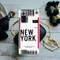 New York ticket Printed Slim Cases and Cover for Redmi Note 10 Pro