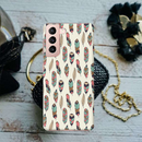 Feather pattern Printed Slim Cases and Cover for Galaxy S21 Plus