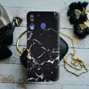 Dark Marble Printed Slim Cases and Cover for Galaxy M30