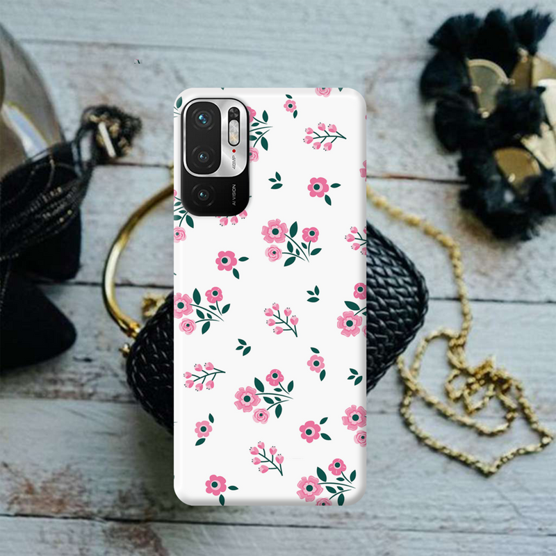 Pink florals Printed Slim Cases and Cover for Redmi Note 10T