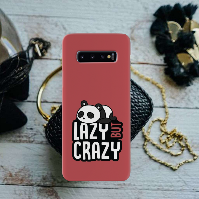 Lazy but crazy Printed Slim Cases and Cover for Galaxy S10 Plus