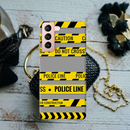 Police line Printed Slim Cases and Cover for Galaxy S21
