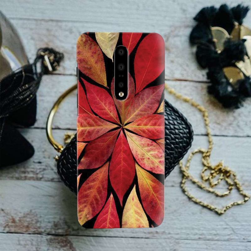 Red Leaf Printed Slim Cases and Cover for OnePlus 7 Pro