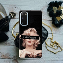 I Don't care Printed Slim Cases and Cover for Galaxy S20 Plus