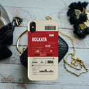 Kolkata ticket Printed Slim Cases and Cover for iPhone X