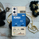 Mumbai ticket Printed Slim Cases and Cover for OnePlus 9R
