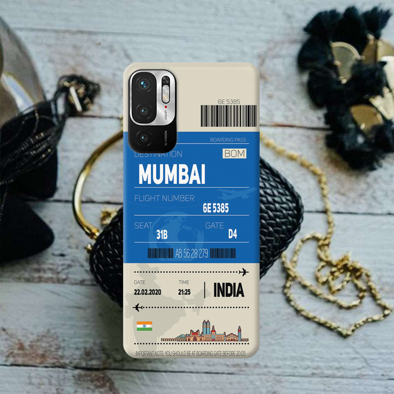 Mumbai ticket Printed Slim Cases and Cover for Redmi Note 10T