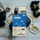 Mumbai ticket Printed Slim Cases and Cover for Redmi Note 10 Pro