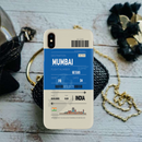 Mumbai ticket Printed Slim Cases and Cover for iPhone XS Max