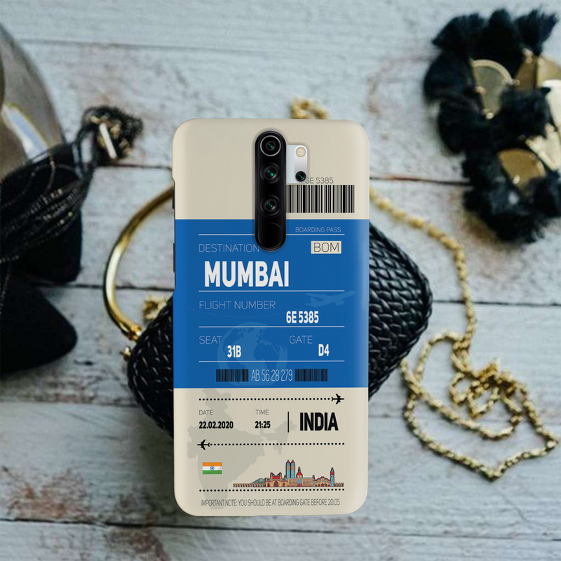 Mumbai ticket Printed Slim Cases and Cover for Redmi Note 8 Pro