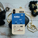 Mumbai ticket Printed Slim Cases and Cover for iPhone XS