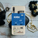 Mumbai ticket Printed Slim Cases and Cover for Galaxy A30