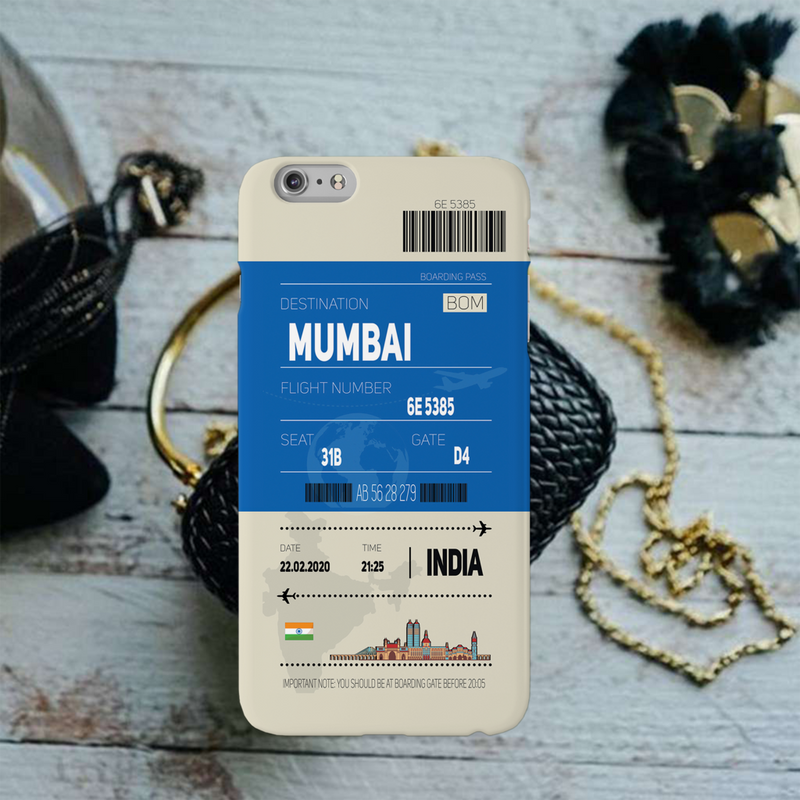 Mumbai ticket Printed Slim Cases and Cover for iPhone 6 Plus