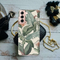 Green Leafs Printed Slim Cases and Cover for Galaxy S21