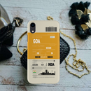 Goa ticket Printed Slim Cases and Cover for iPhone XR