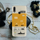 Goa ticket Printed Slim Cases and Cover for Redmi Note 7 Pro