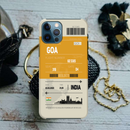 Goa ticket Printed Slim Cases and Cover for iPhone 12 Pro Max