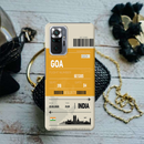 Goa ticket Printed Slim Cases and Cover for Redmi Note 10 Pro Max