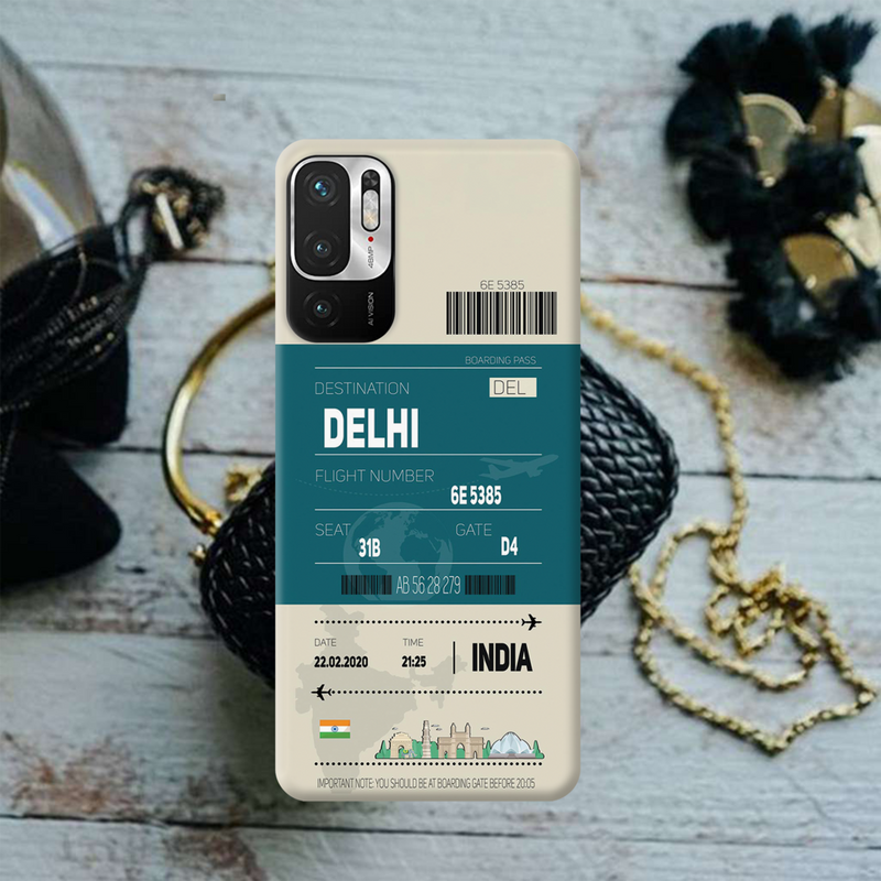 Delhi ticket Printed Slim Cases and Cover for Redmi Note 10T