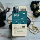 Delhi ticket Printed Slim Cases and Cover for iPhone 12 Pro Max