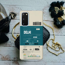 Delhi ticket Printed Slim Cases and Cover for Galaxy S20 Plus