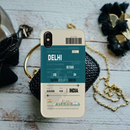 Delhi ticket Printed Slim Cases and Cover for iPhone XS
