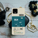 Delhi ticket Printed Slim Cases and Cover for Pixel 4