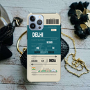 Delhi ticket Printed Slim Cases and Cover for iPhone 13 Pro Max