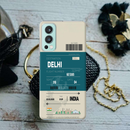 Delhi ticket Printed Slim Cases and Cover for OnePlus Nord 2