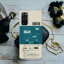 Delhi ticket Printed Slim Cases and Cover for Galaxy S20