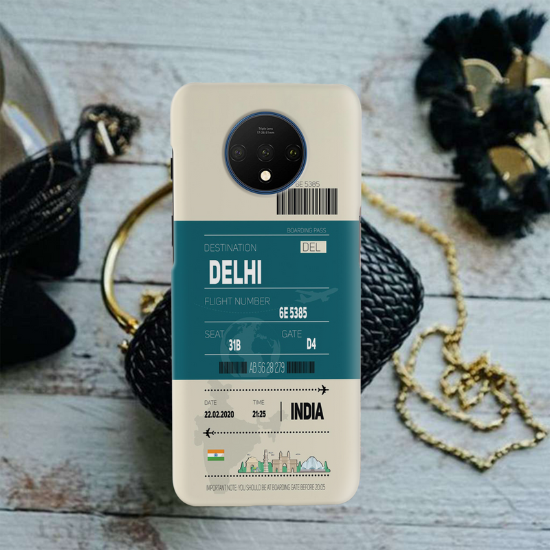 Delhi ticket Printed Slim Cases and Cover for OnePlus 7T