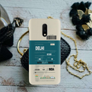 Delhi ticket Printed Slim Cases and Cover for OnePlus 7