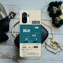 Delhi ticket Printed Slim Cases and Cover for Redmi Note 10