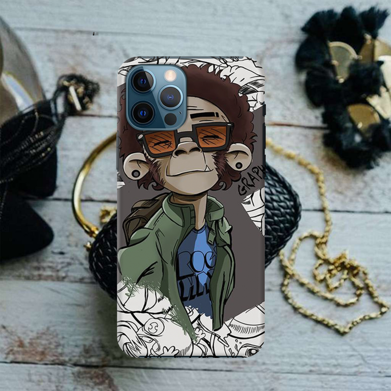 Monkey Printed Slim Cases and Cover for iPhone 12 Pro