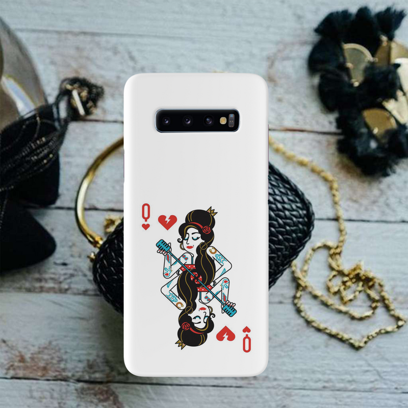Queen Card Printed Slim Cases and Cover for Galaxy S10 Plus