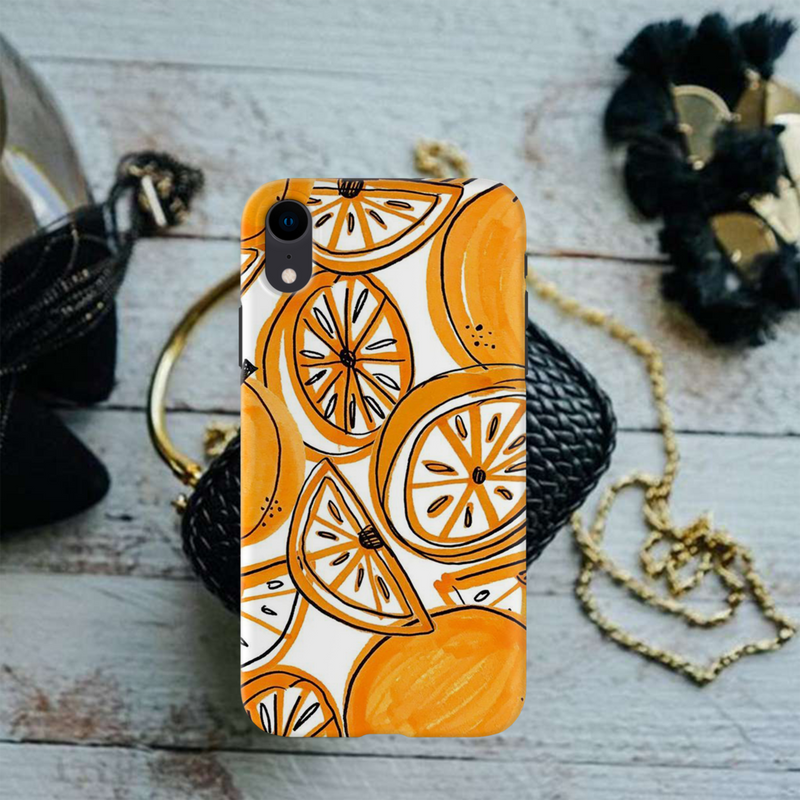Orange Lemon Printed Slim Cases and Cover for iPhone XR