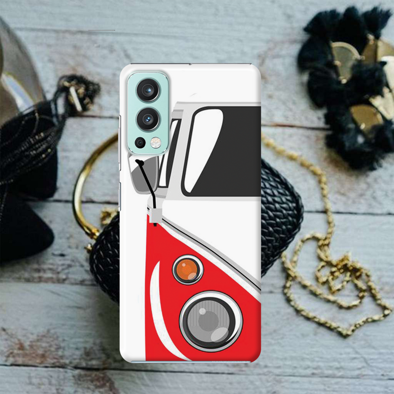 Red Volkswagon Printed Slim Cases and Cover for OnePlus Nord 2