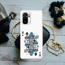 King 2 Card Printed Slim Cases and Cover for Redmi Note 10