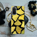 Yellow Leafs Printed Slim Cases and Cover for Galaxy S20