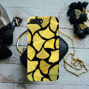 Yellow Leafs Printed Slim Cases and Cover for iPhone 7 Plus
